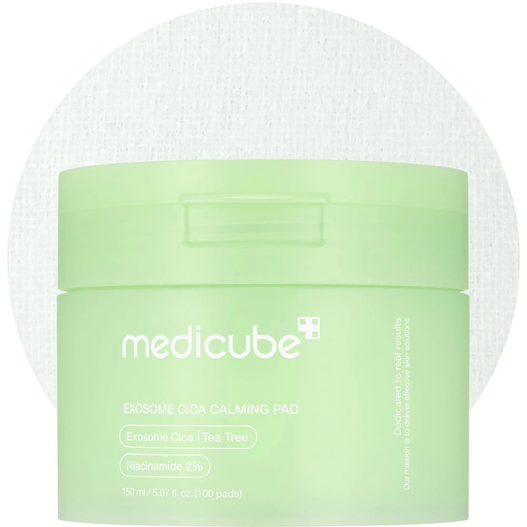 medicube Exosome CICA Tea Tree Calming Toner Pads for Sensitive Skin with Centella Asiatica Help Reduce Redness & breakouts. Low-irritating & Hydrating Daily Care Korean Skincare Vegan (100 Pads)